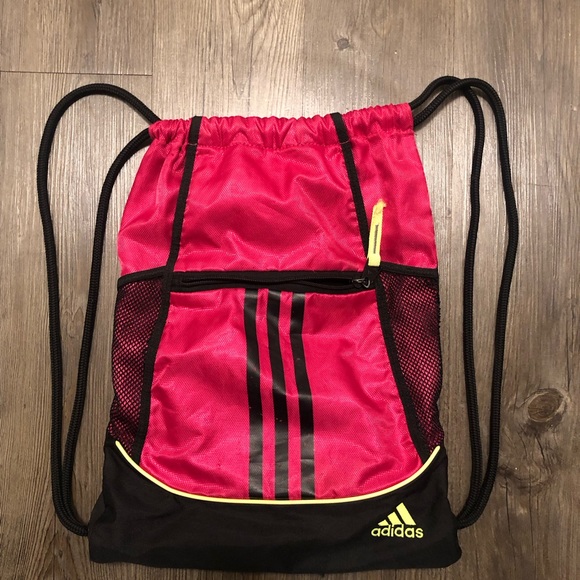 Adidas Alliance II Sackpack Red Black University Mini Pack Size One - Picture 9 of 13